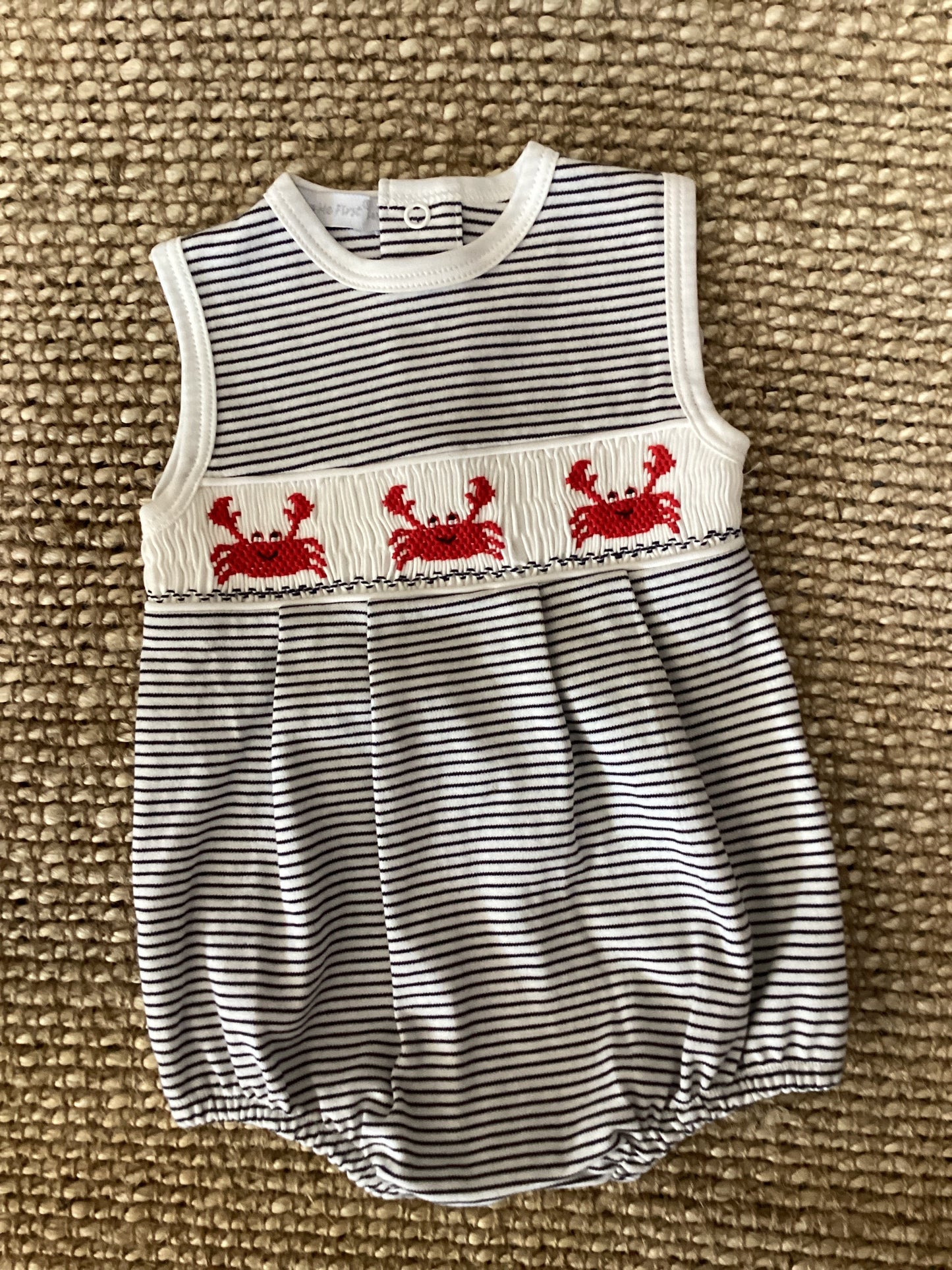 Smocked Crab Bubble-Navy