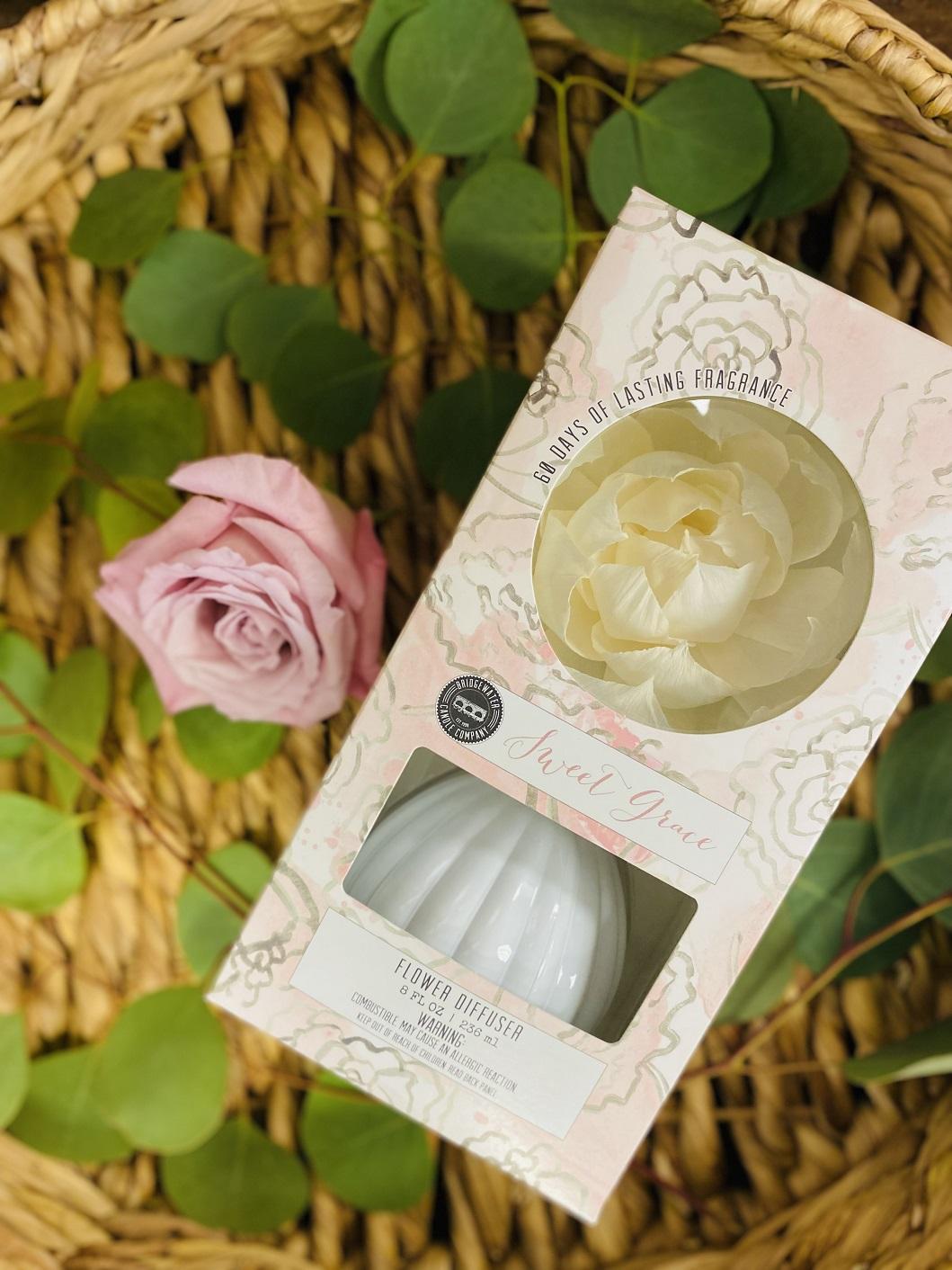 Sweet Grace Flower Diffuser--60Days of Fragrance-Pink Flower Scented Freshener