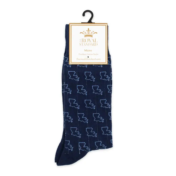 Men's Louisiana Socks Navy
