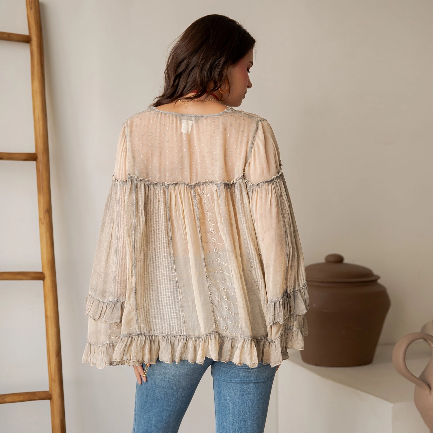Dreamy Boho Ruffle Top