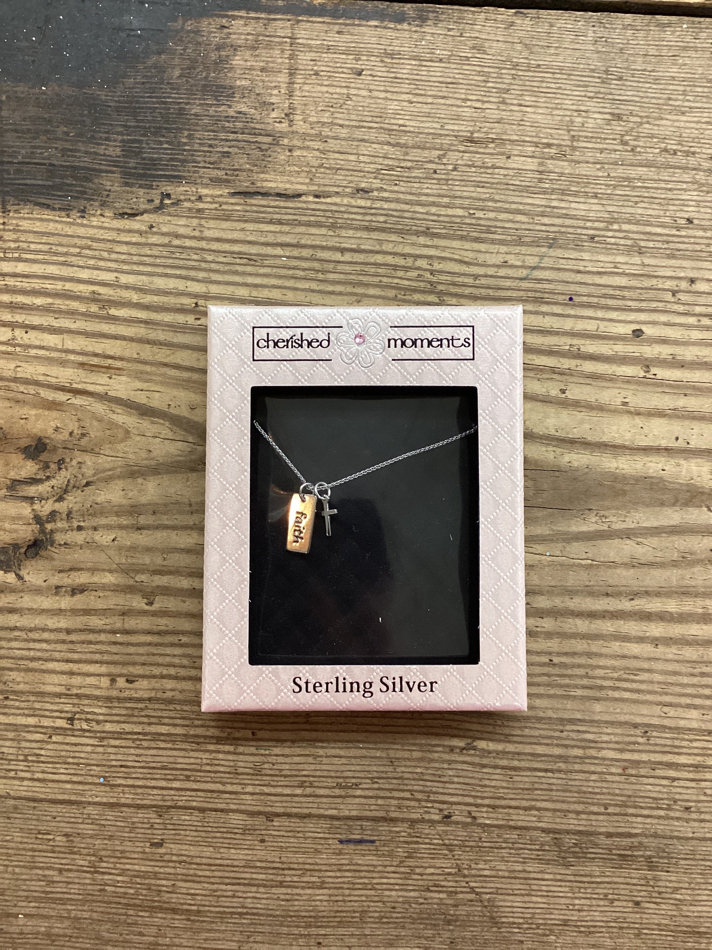 Sterling Silver Faith Cross 16-18 in