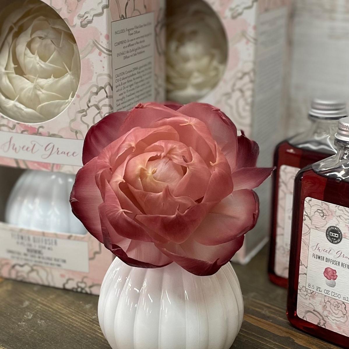 Sweet Grace Flower Diffuser--60Days of Fragrance-Pink Flower Scented Freshener