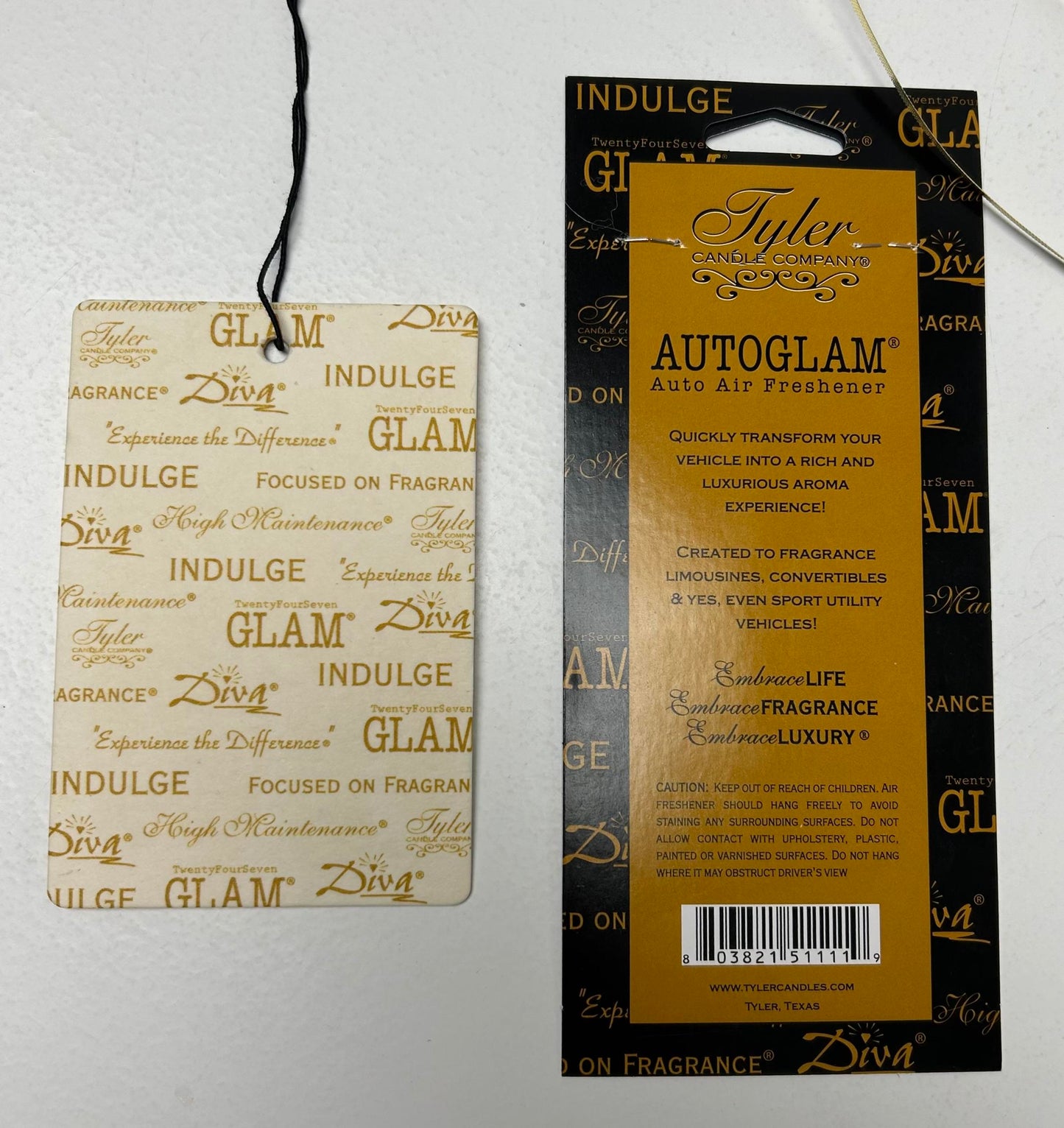 Tyler Autoglam Auto Air Fresheners- 3pc Diva Car Freshie
