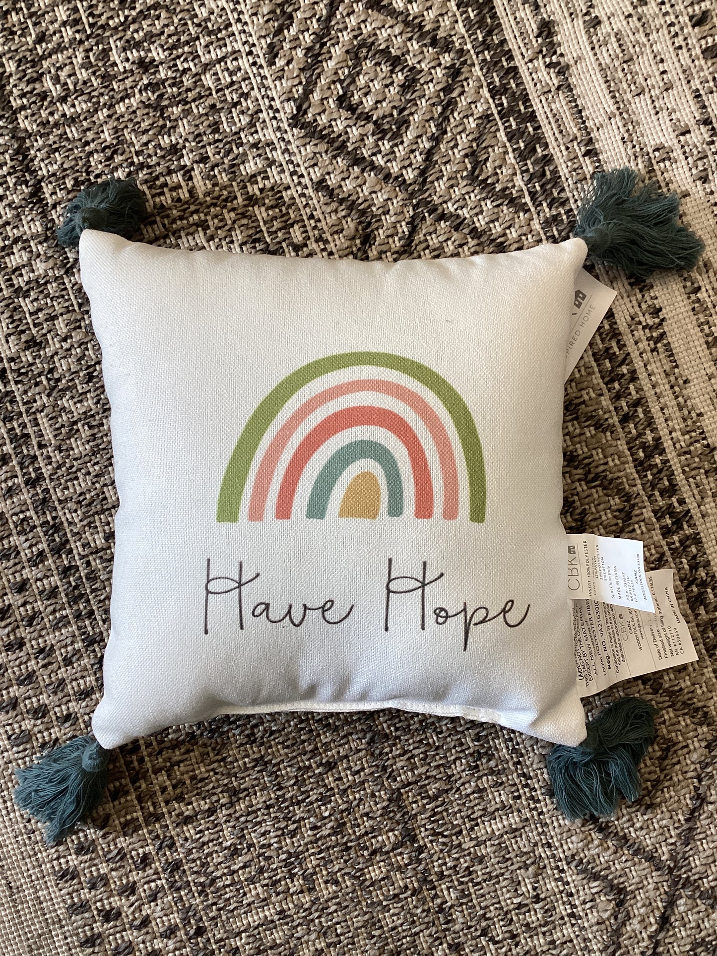 Mini Rainbow Pillow