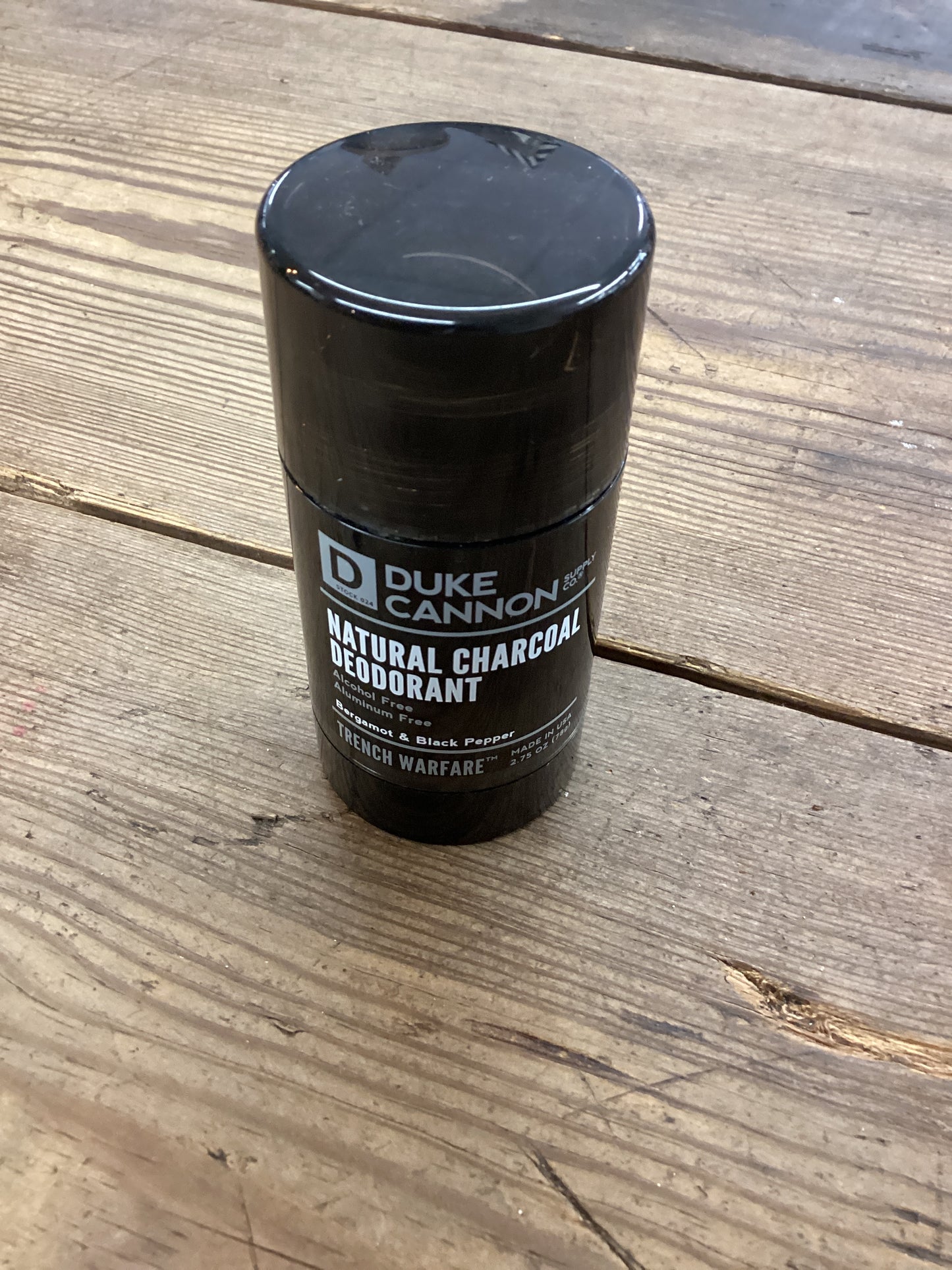 Duke Cannon - Men’s Natural Charcoal Deodorant- Bergamot and Black Pepper