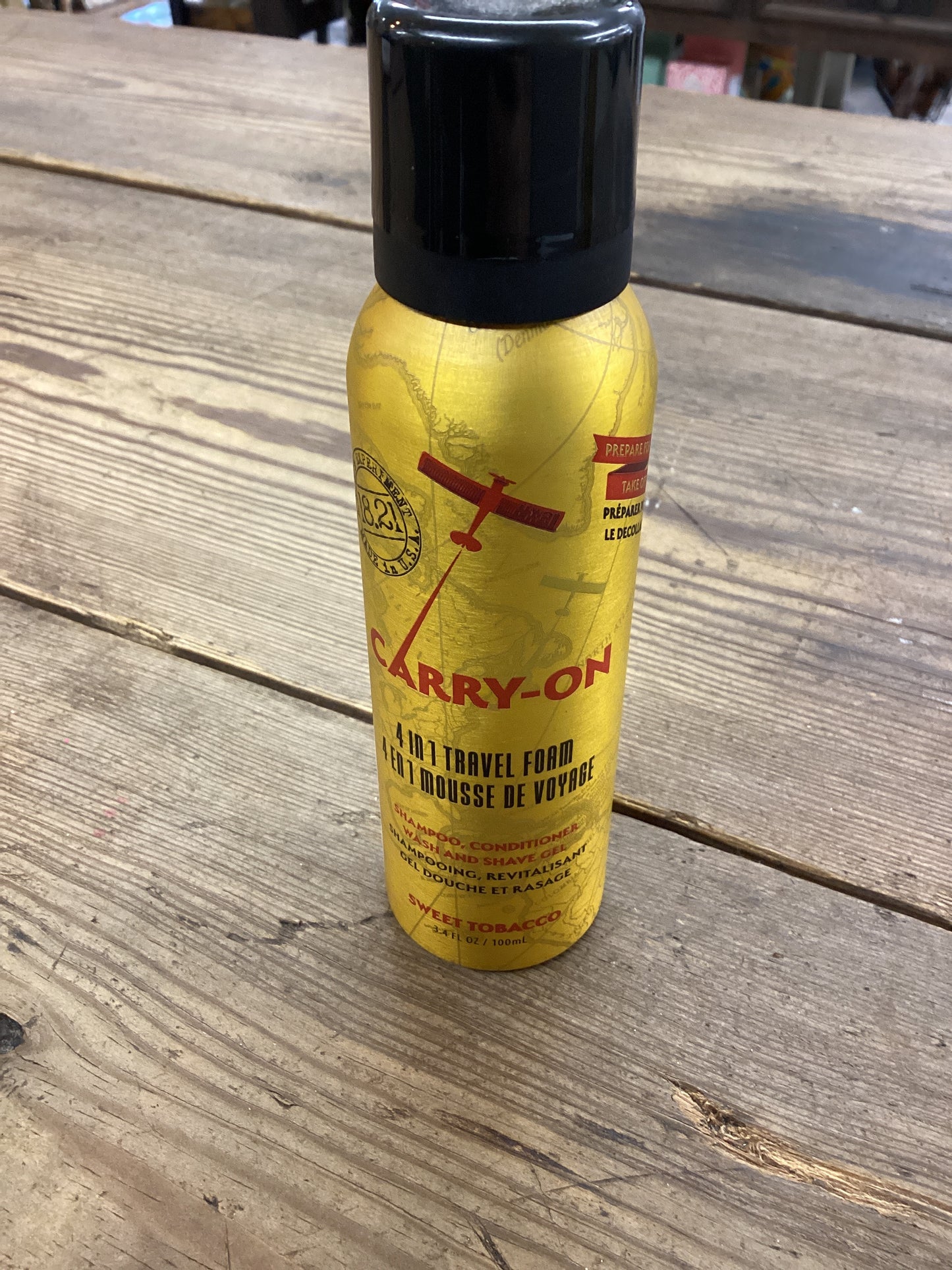 Carry on 4 in 1 Travel Foam - Sweet Tobacco Scent