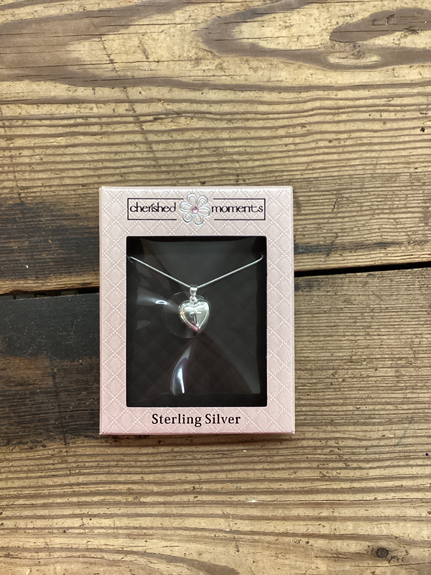 Sterling Silver Heart Locket 16-18 in