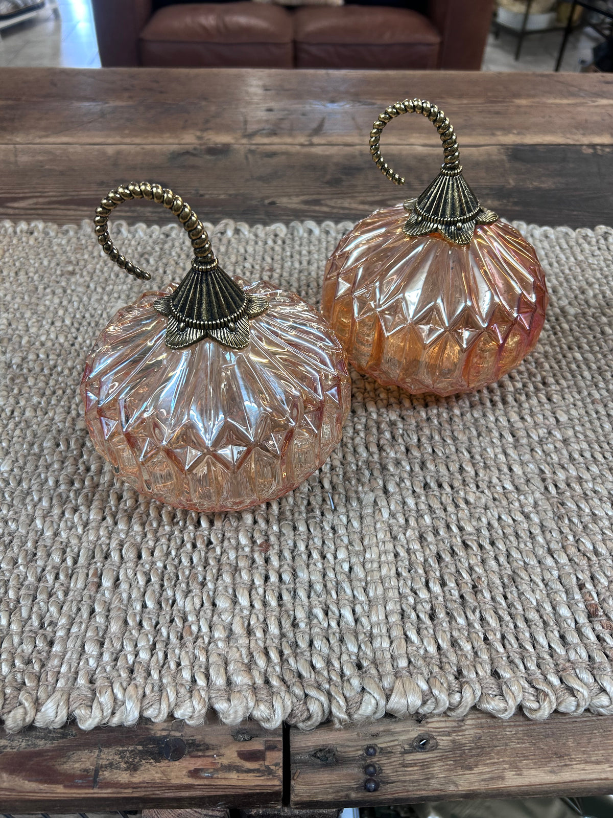 Amber Glass Pumpkin
