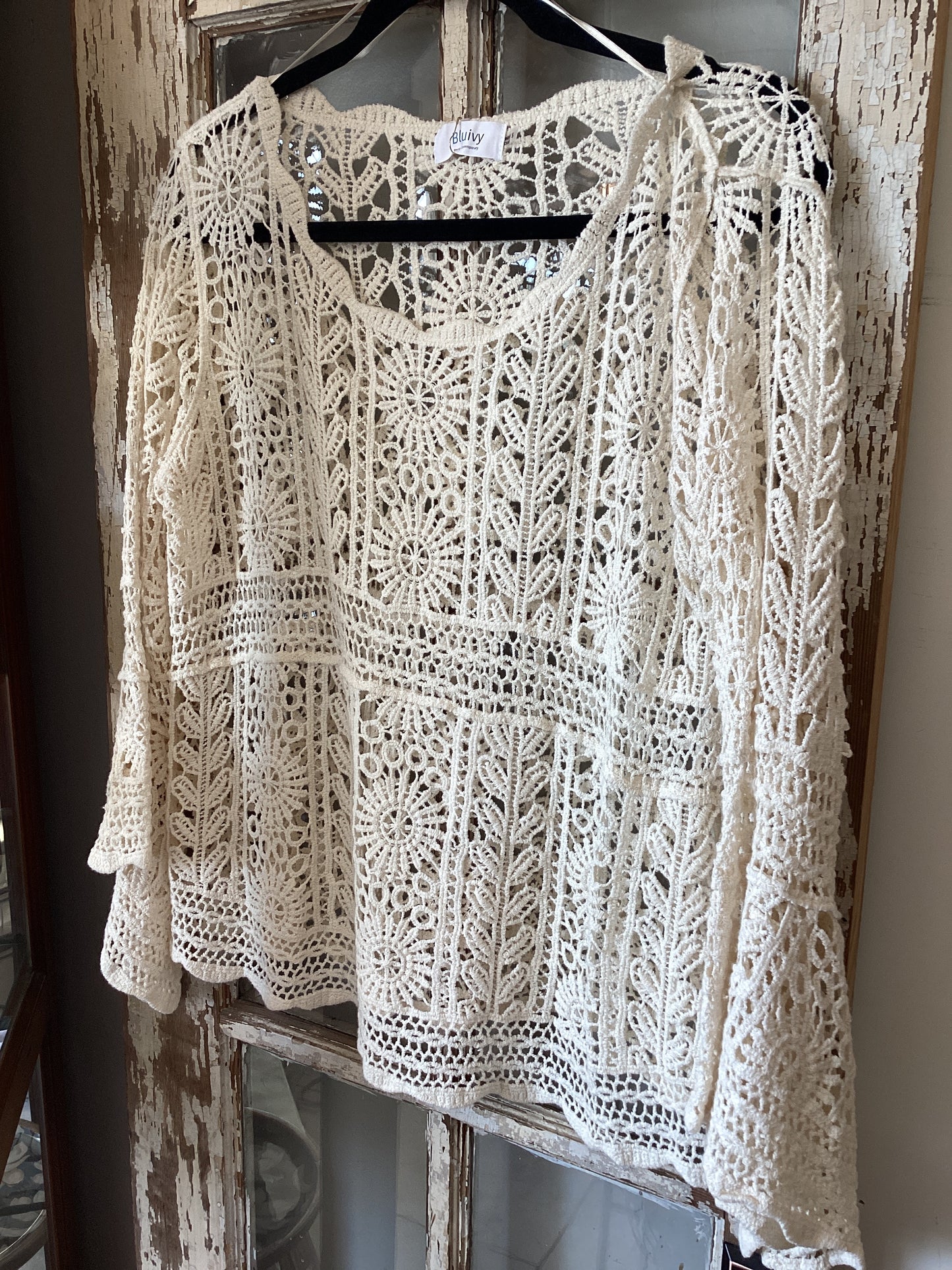 Crochet Bell Sleeve Top