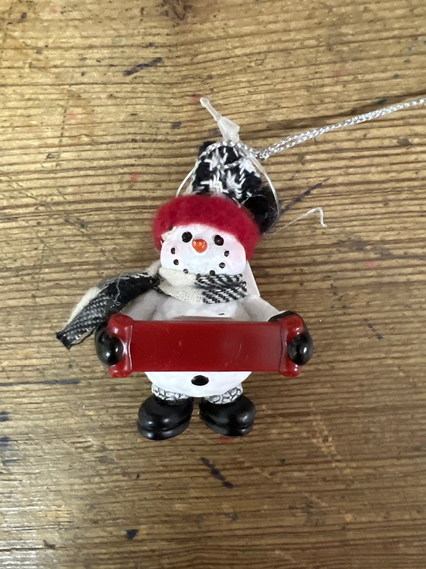 Snowman Sign Ornament