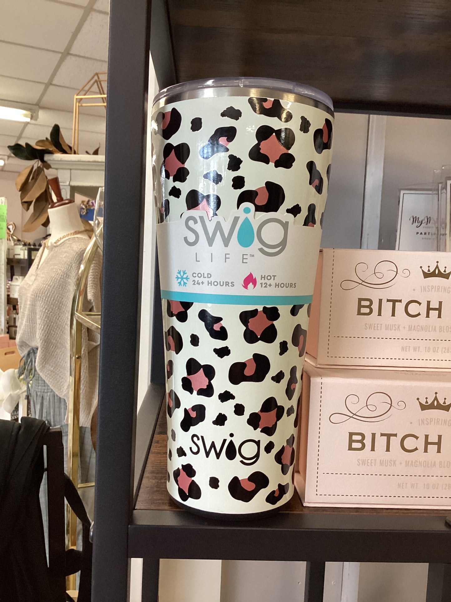 30oz Leopard Swig Tumbler