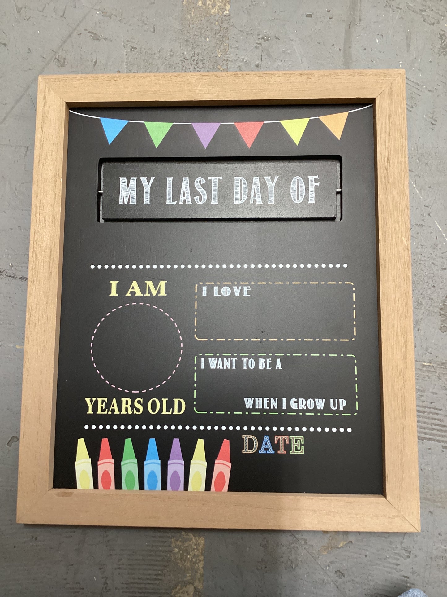 School Chalkboard Sign