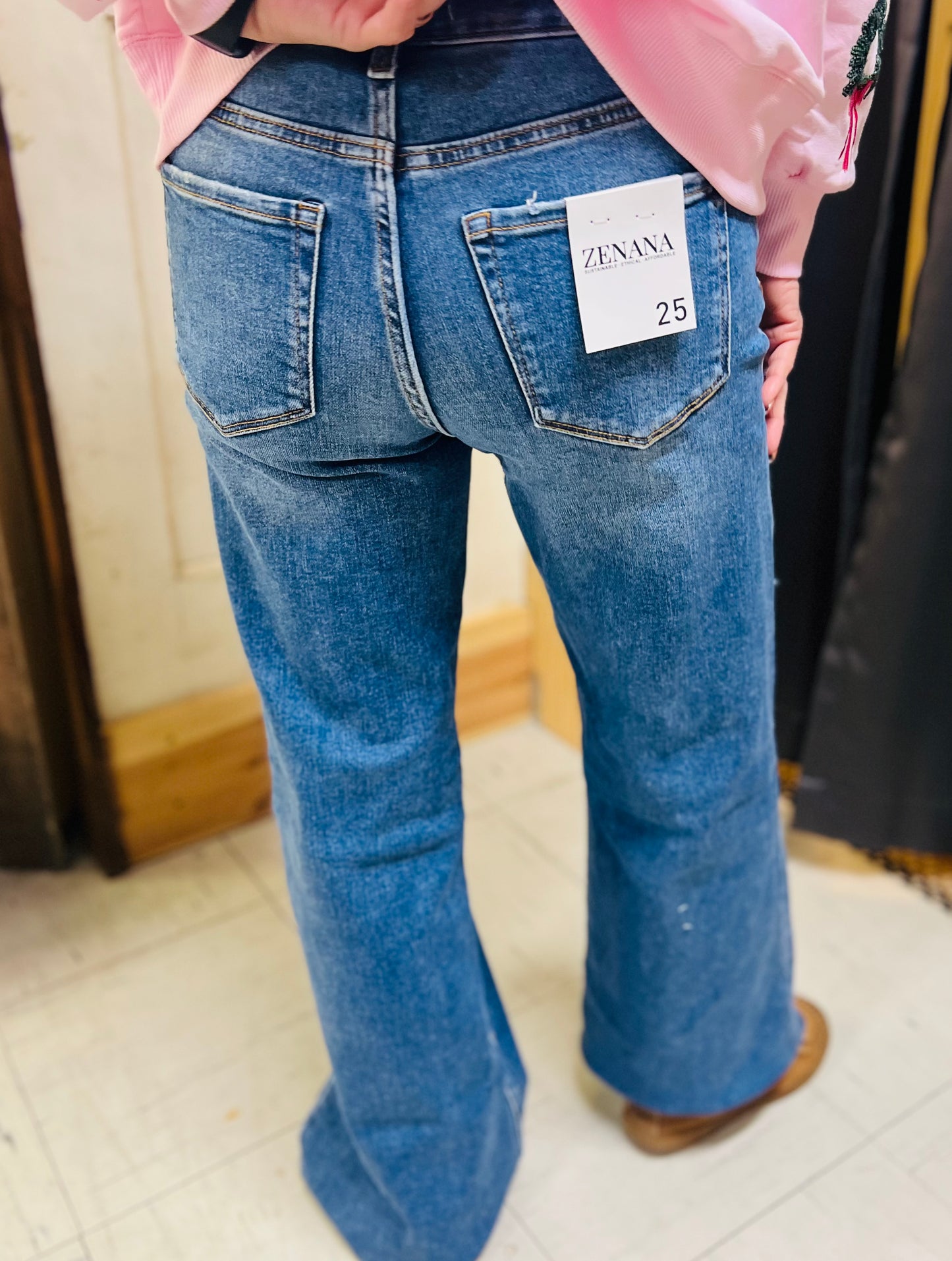 Medium Wash Wide Leg Jeans