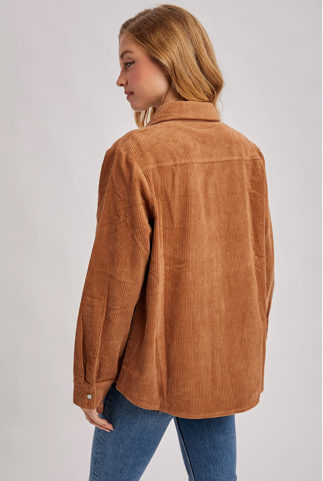 Corduroy Button Up Shacket