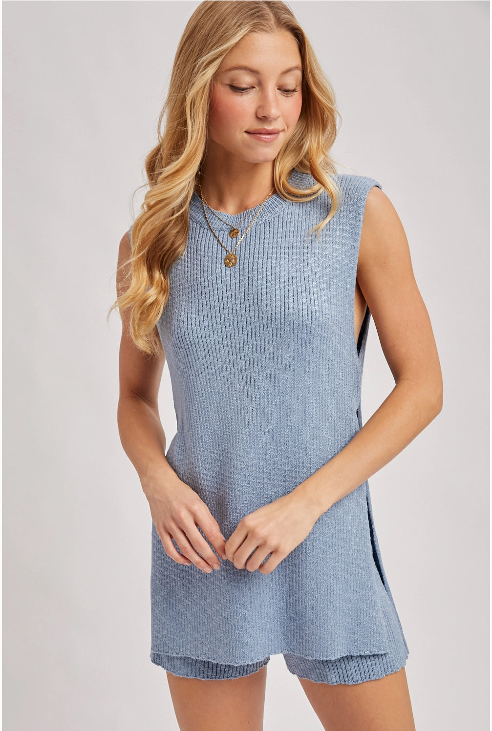 Short Knit Sweater Set