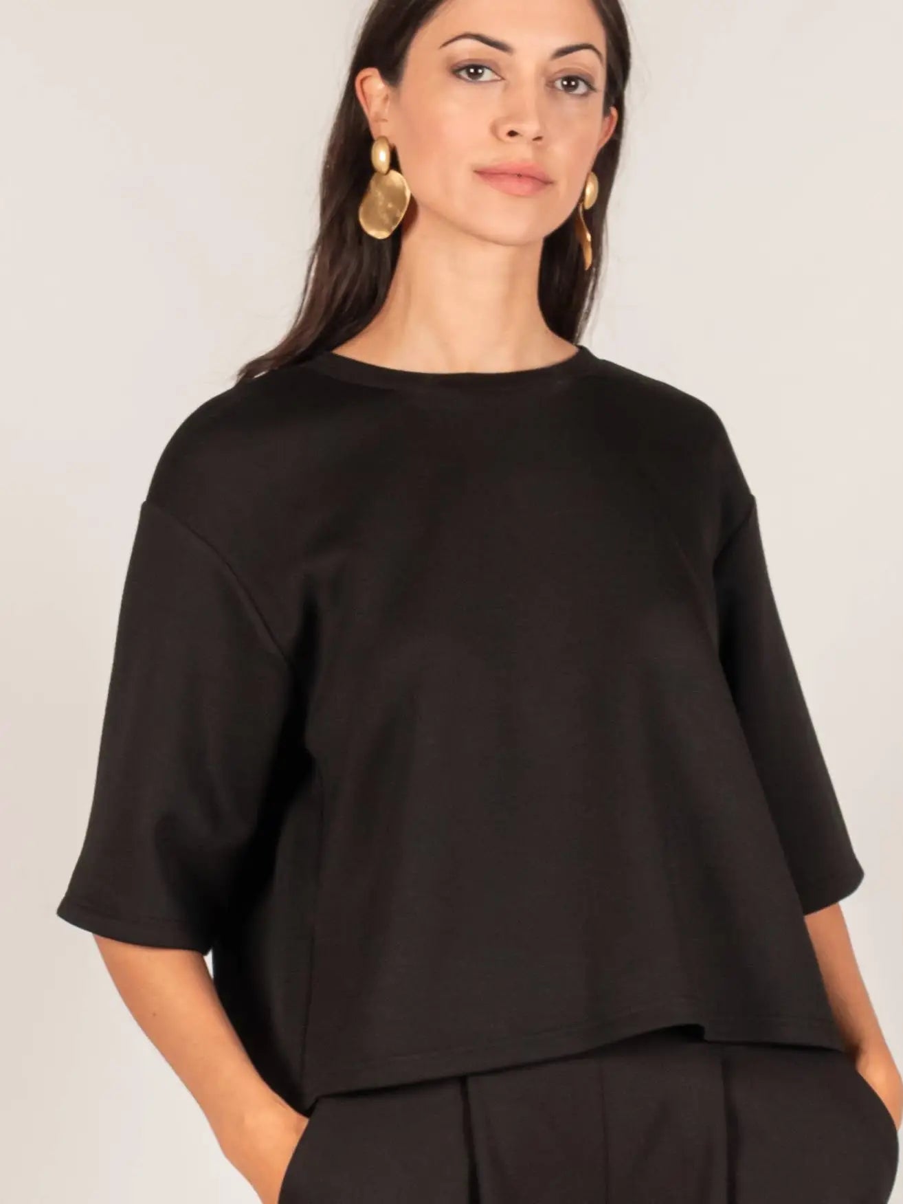 Open Back Basic Crop Top