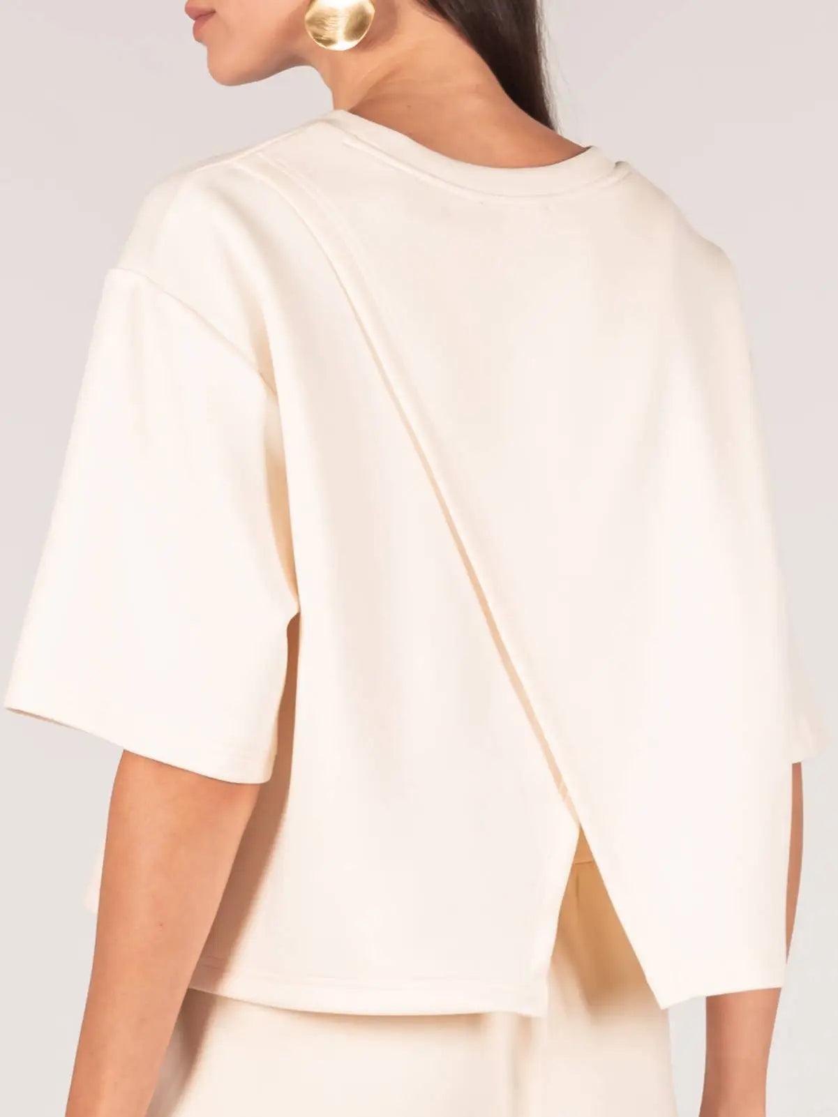 Open Back Basic Crop Top