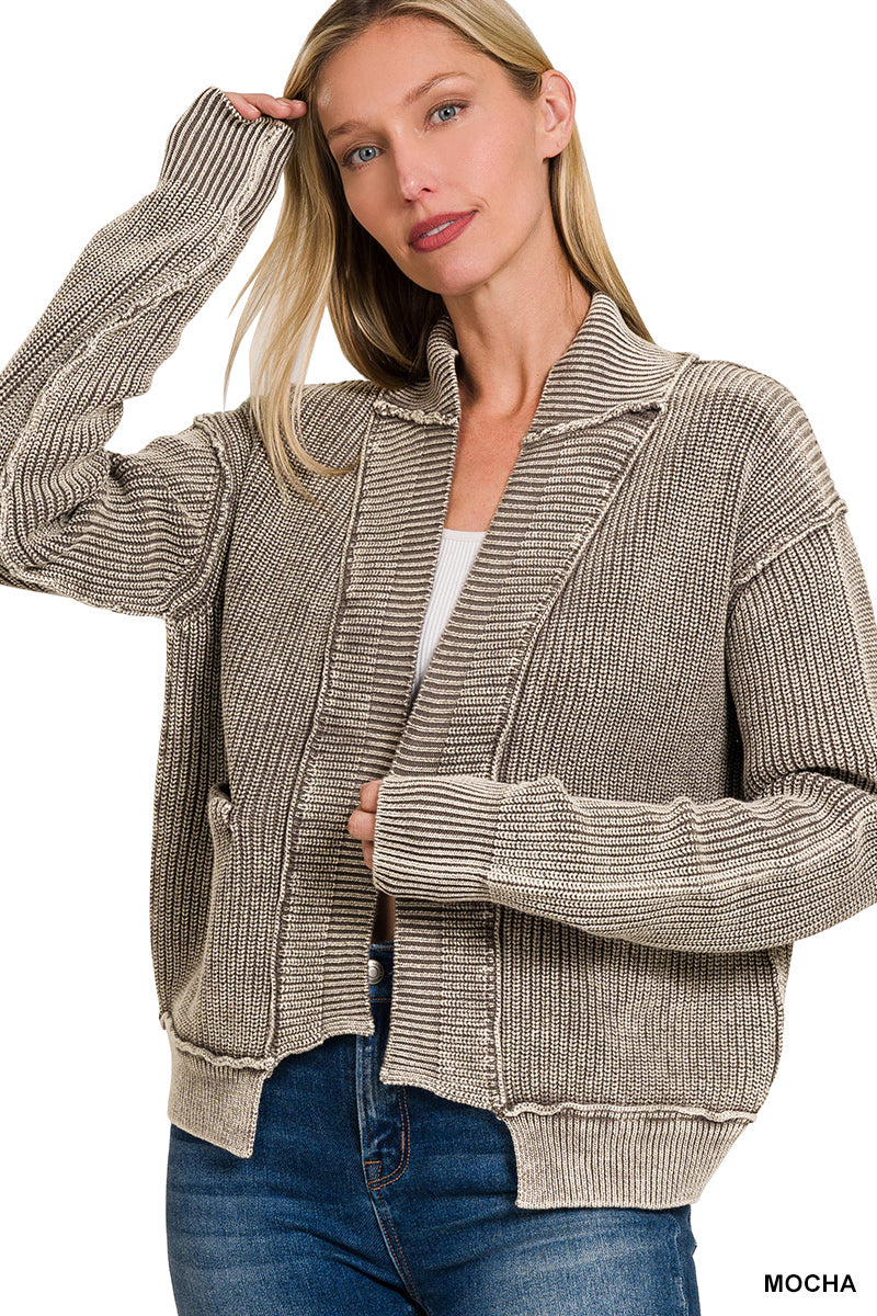 Drop Shoulder Cardigan