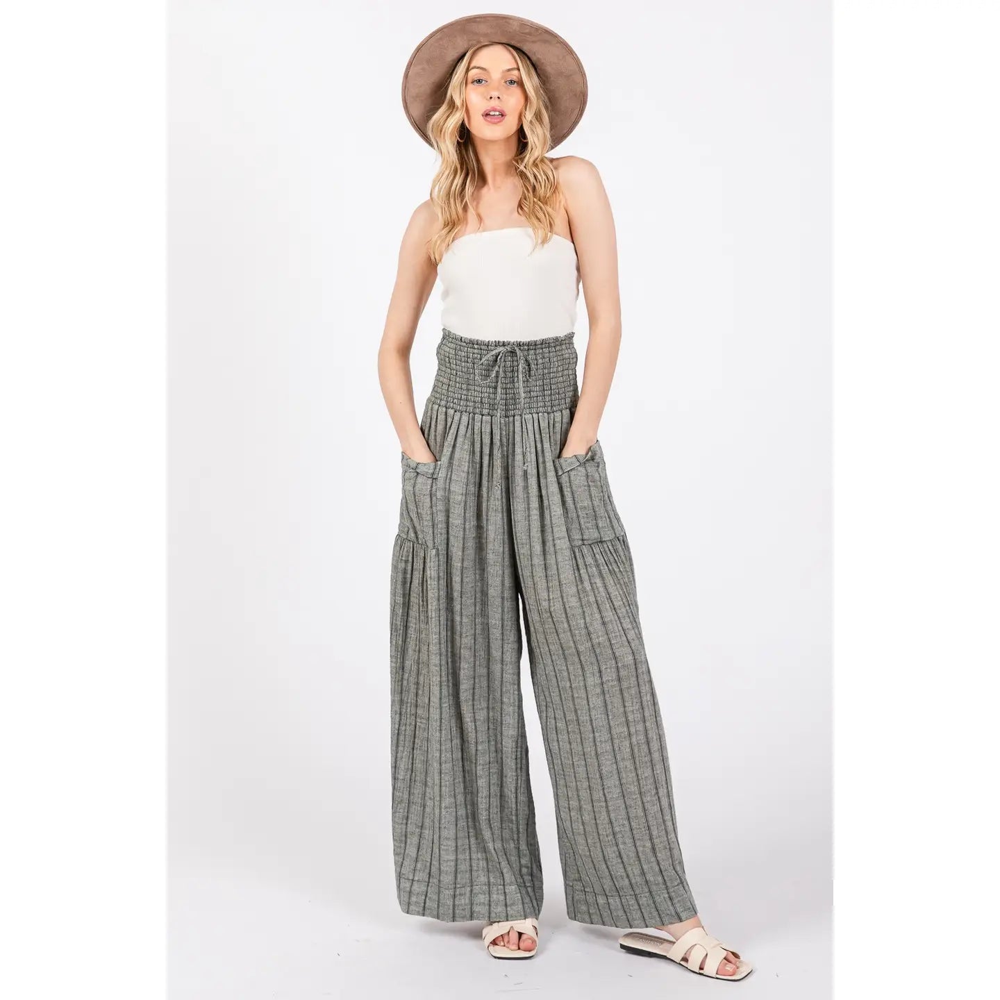 Striped Boho Gauze Pants