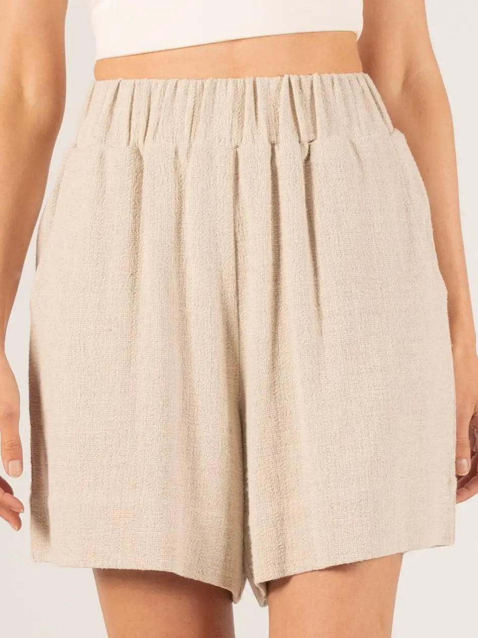 Linen High Waisted Shorts