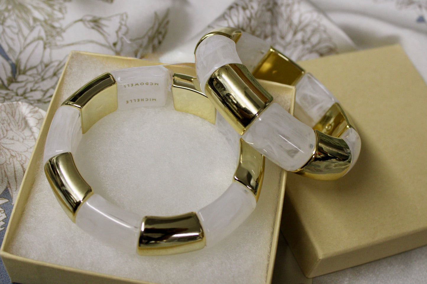 Audrey White Bracelet