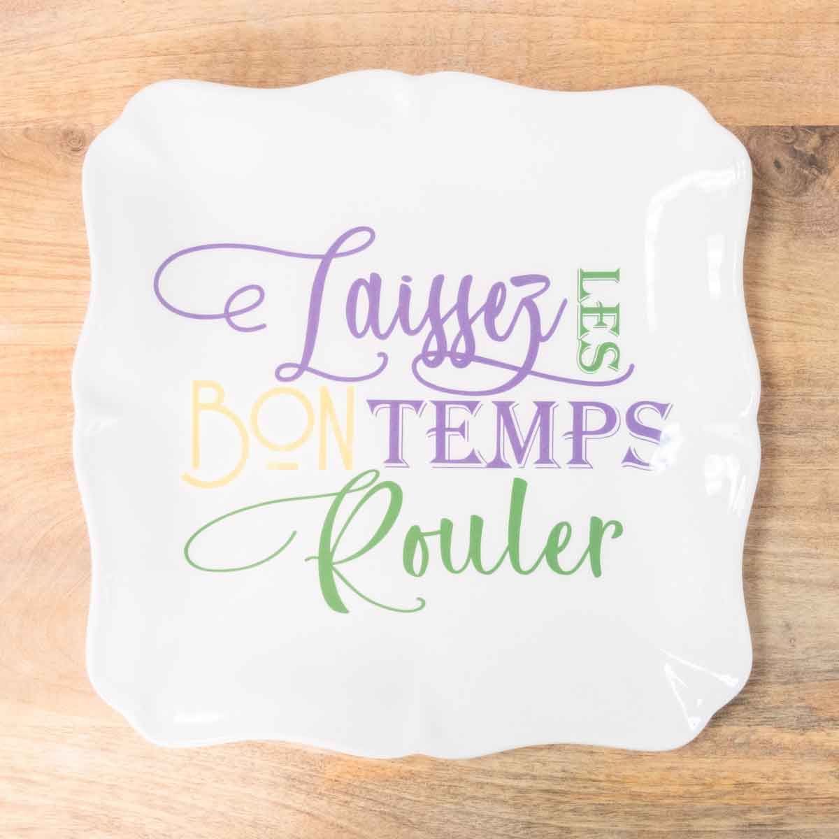 Laissez Les Bon Temps Platter 11.5 x 11.5