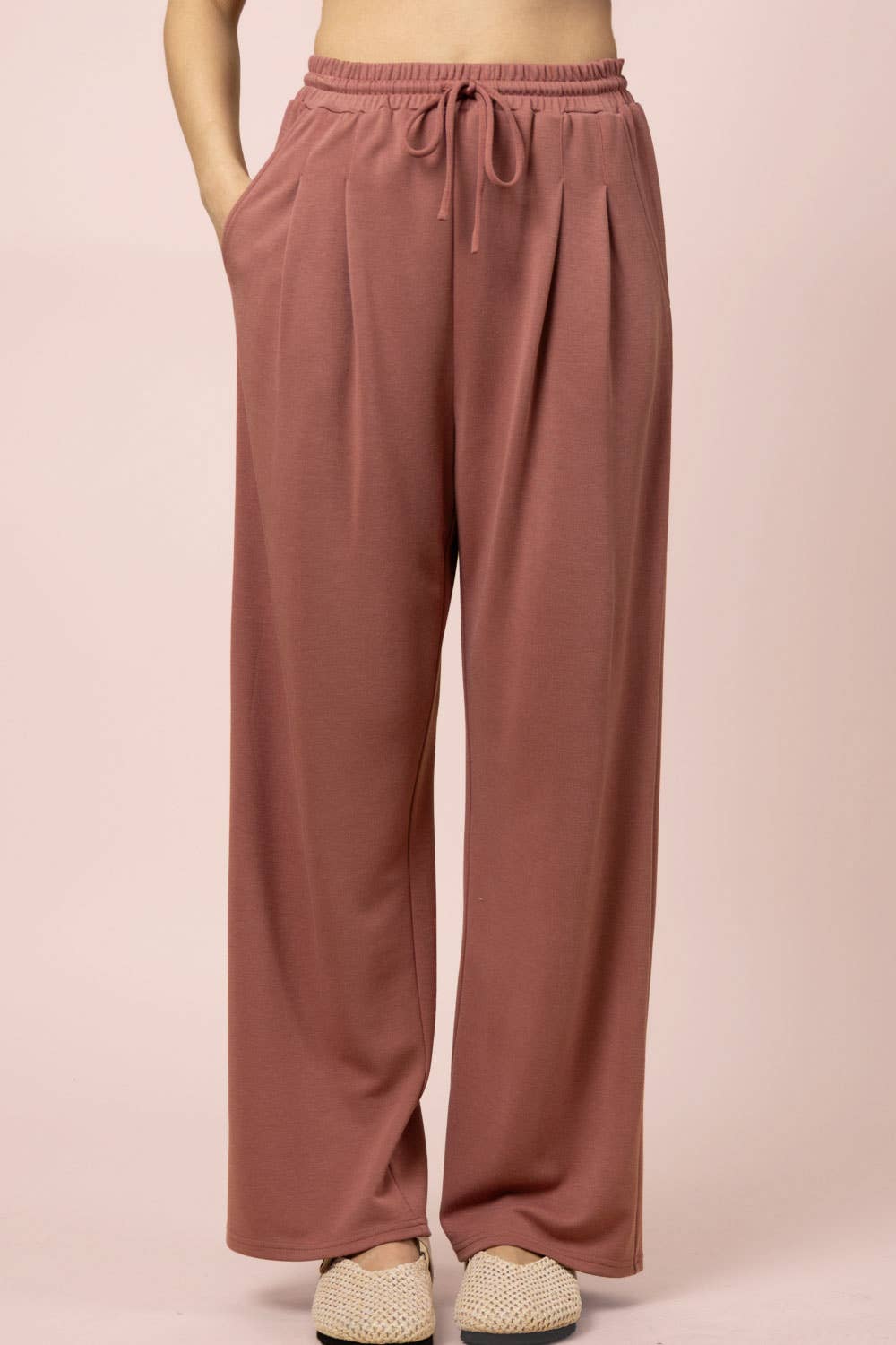 Solid Knit Comfy Top & Pants Set