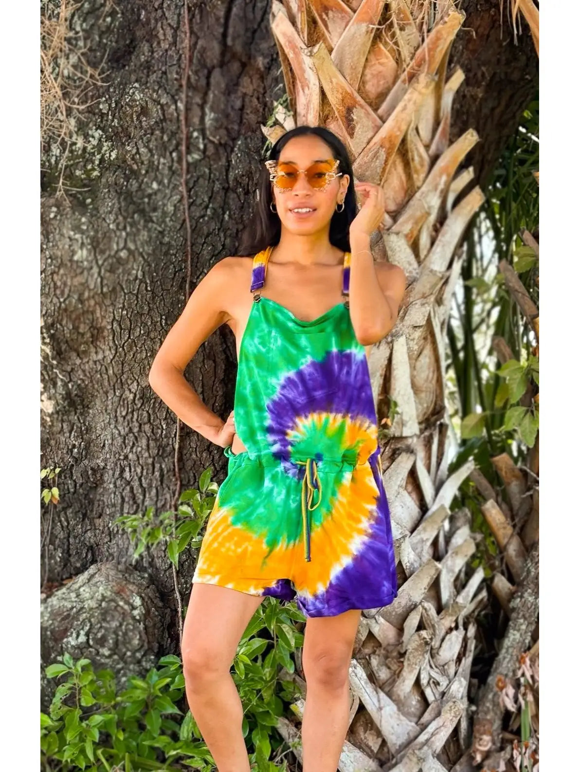 Tie Dye Overalls