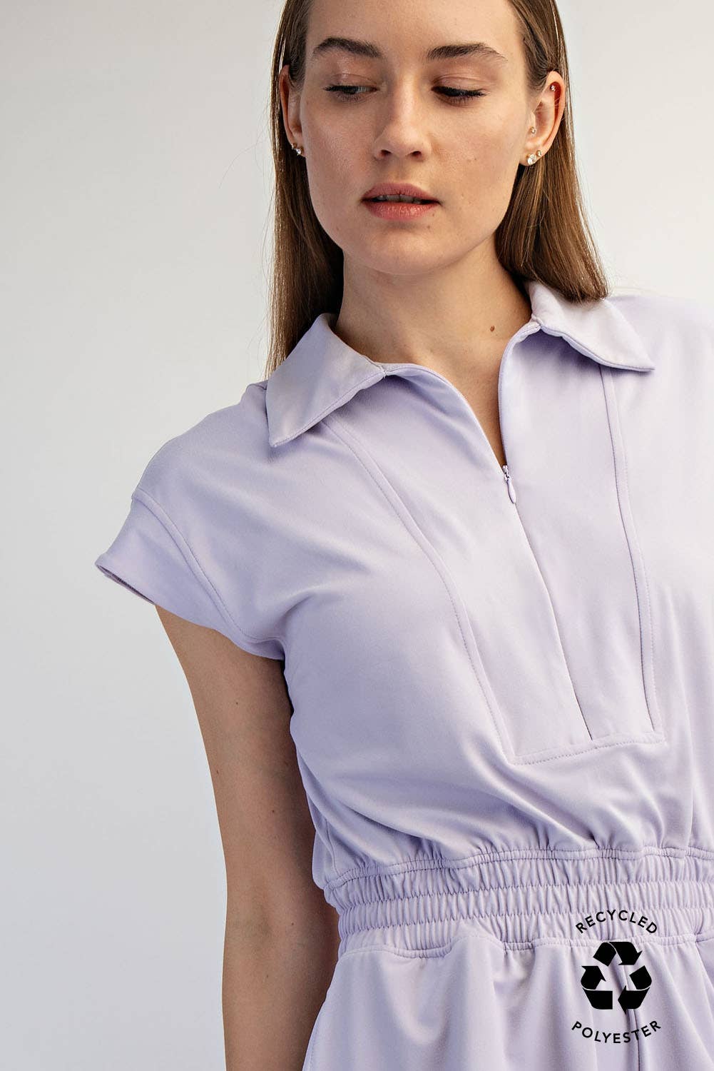 Butter Quarter Zip Romper