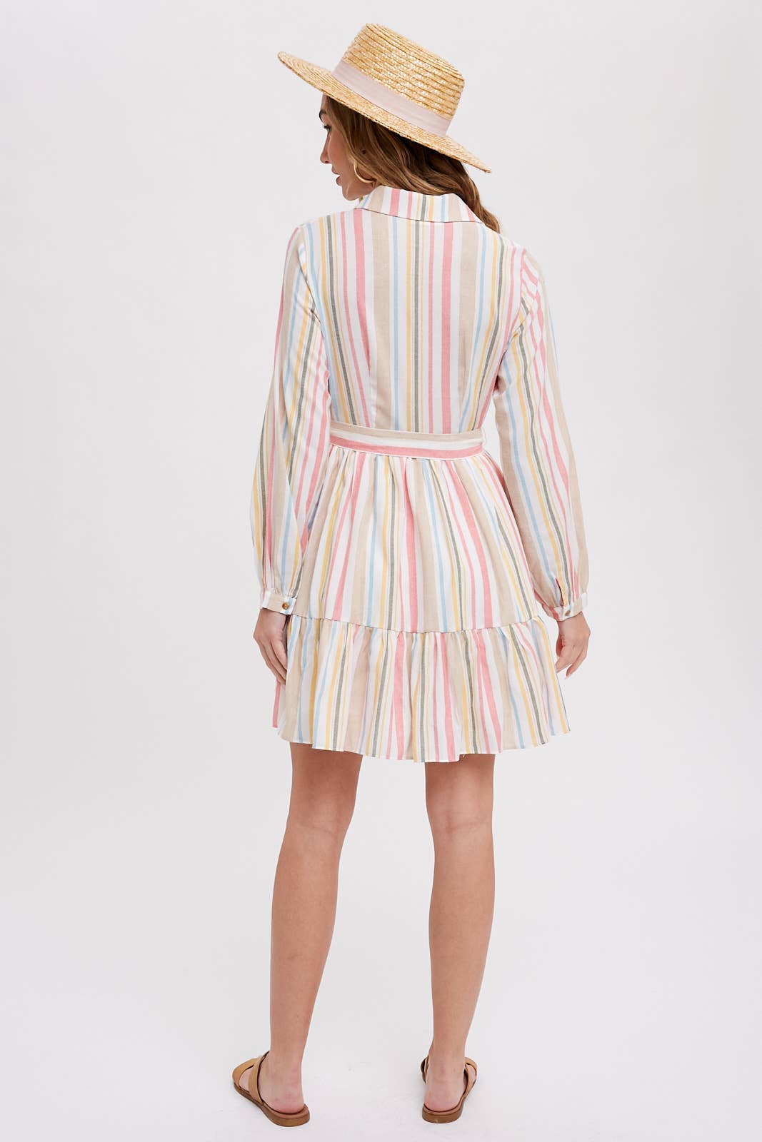Multi Stripe T-shirt Dress