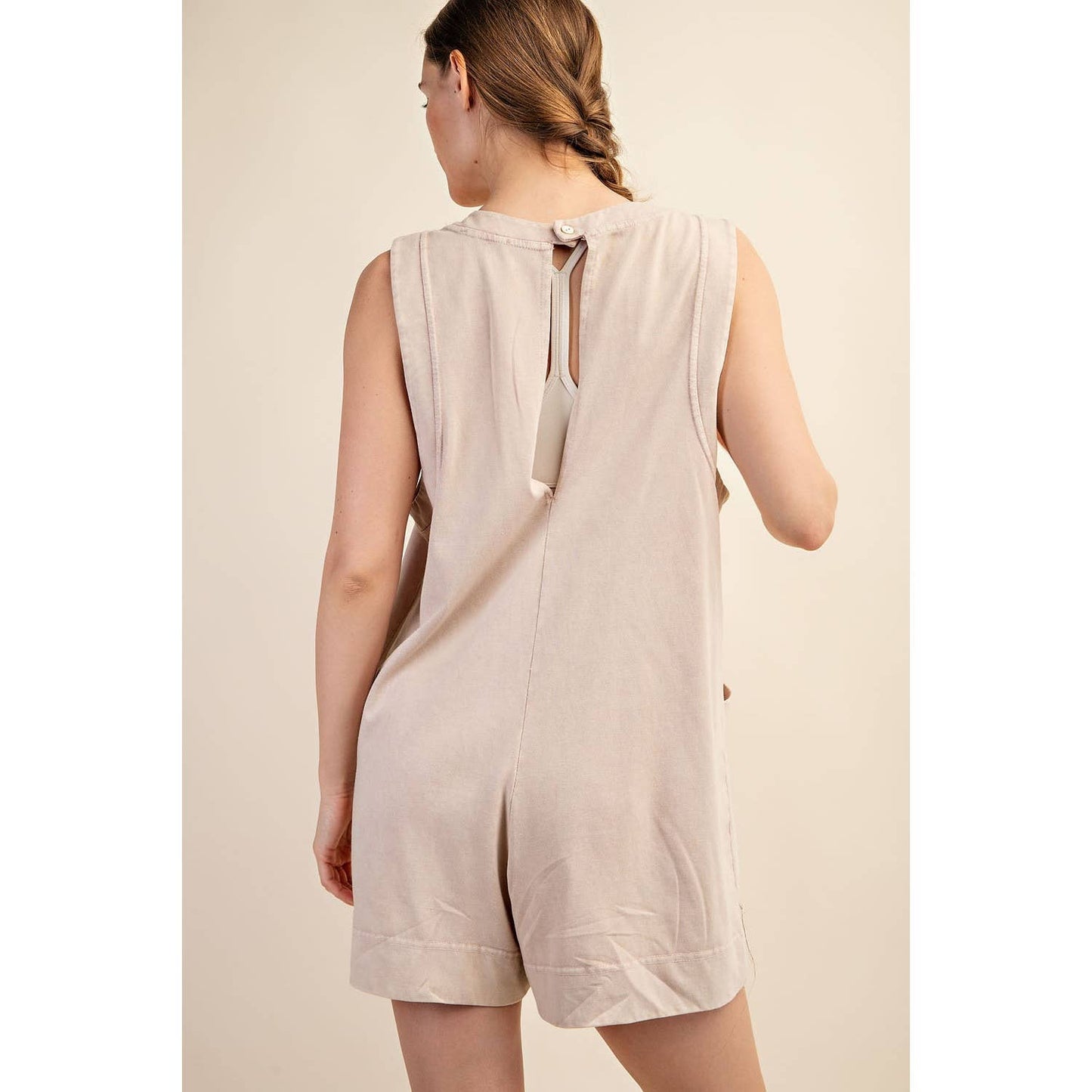 Cotton Poly Romper