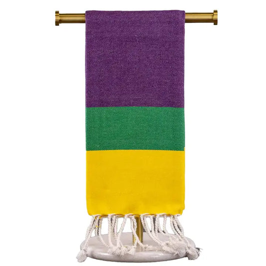 Mardi Gras Stripe Tea Towel