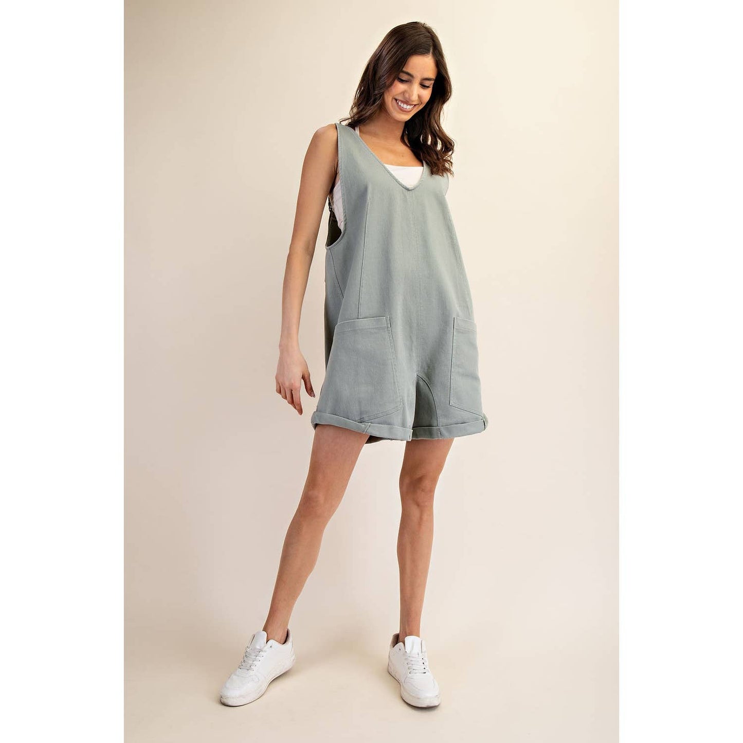 Cotton Twill Romper