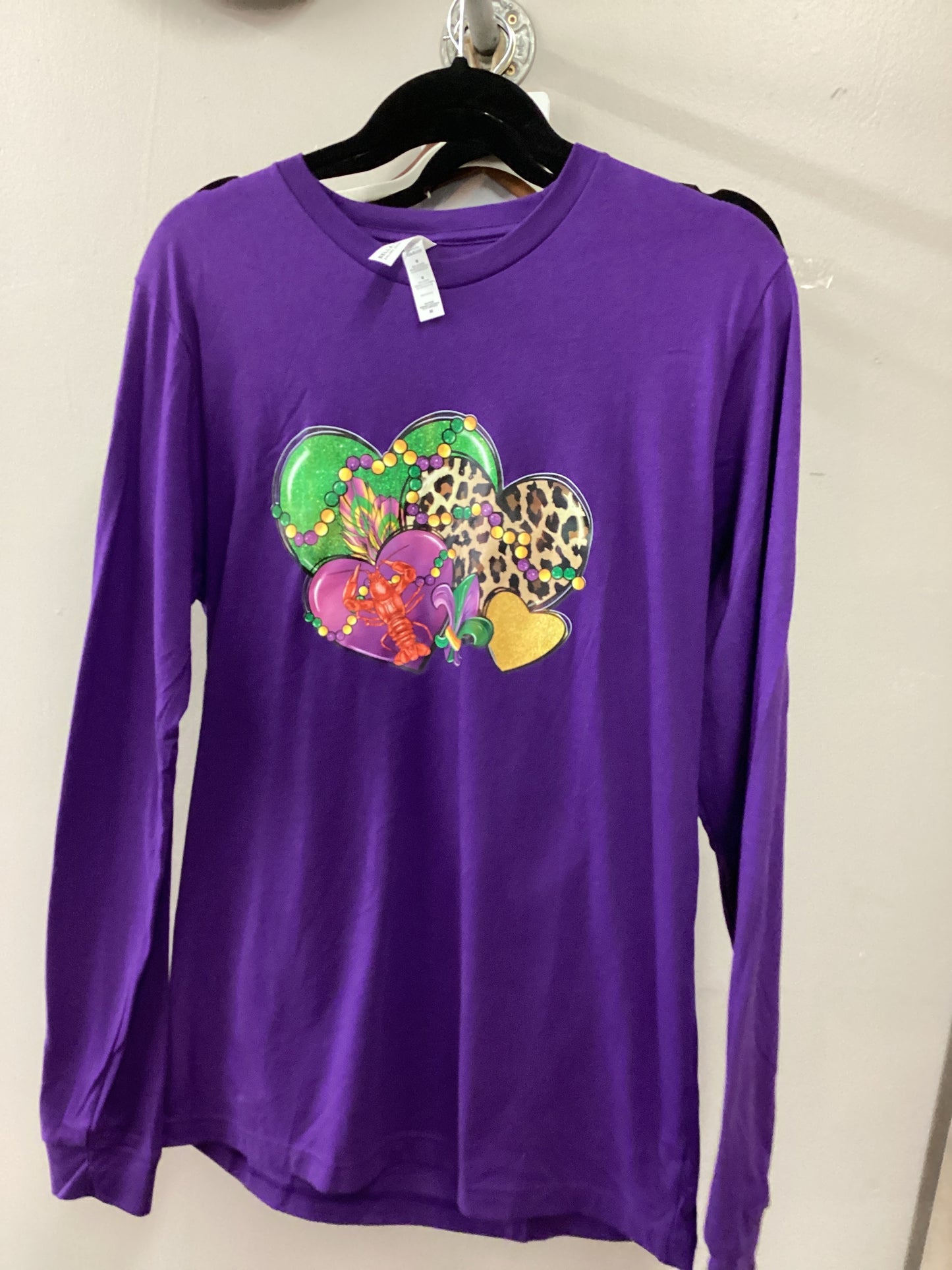 LS Mardi Gras Heart Tee