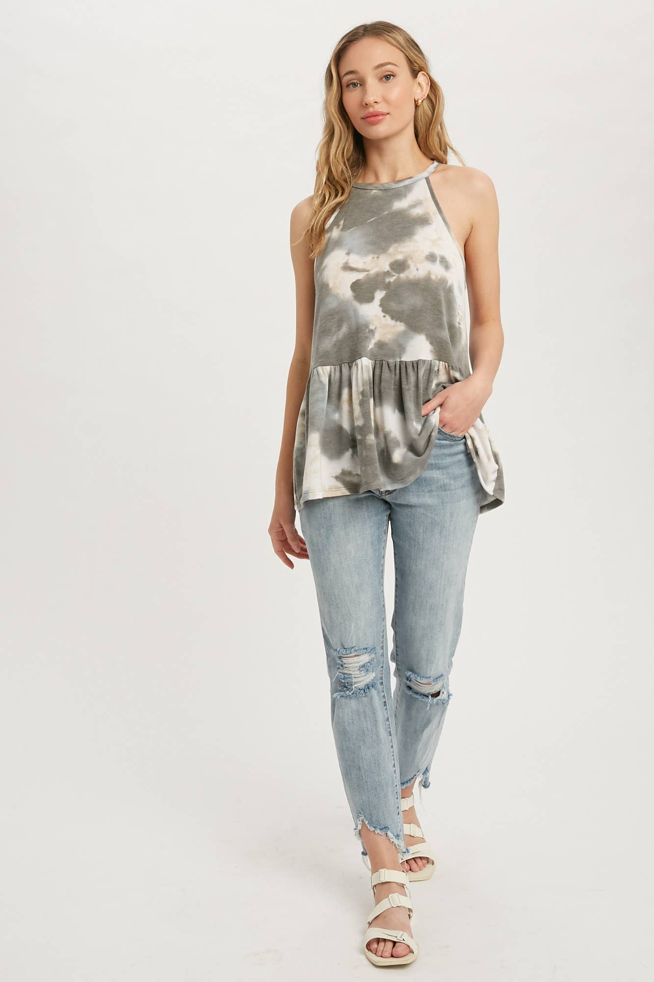 Tie Dye Halter Top