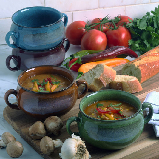Stoneware 24oz Reactive Glaze Soup Crock