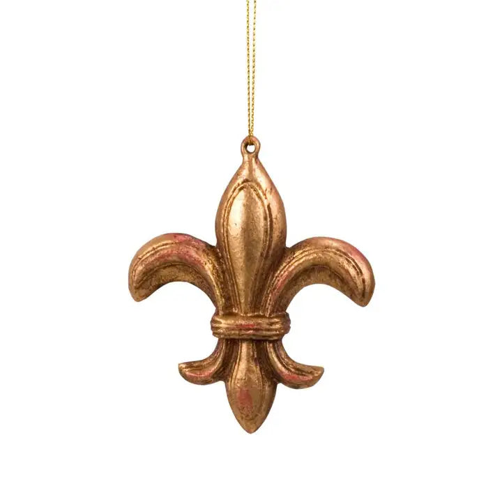 Gold Fleur De Lis Ornament
