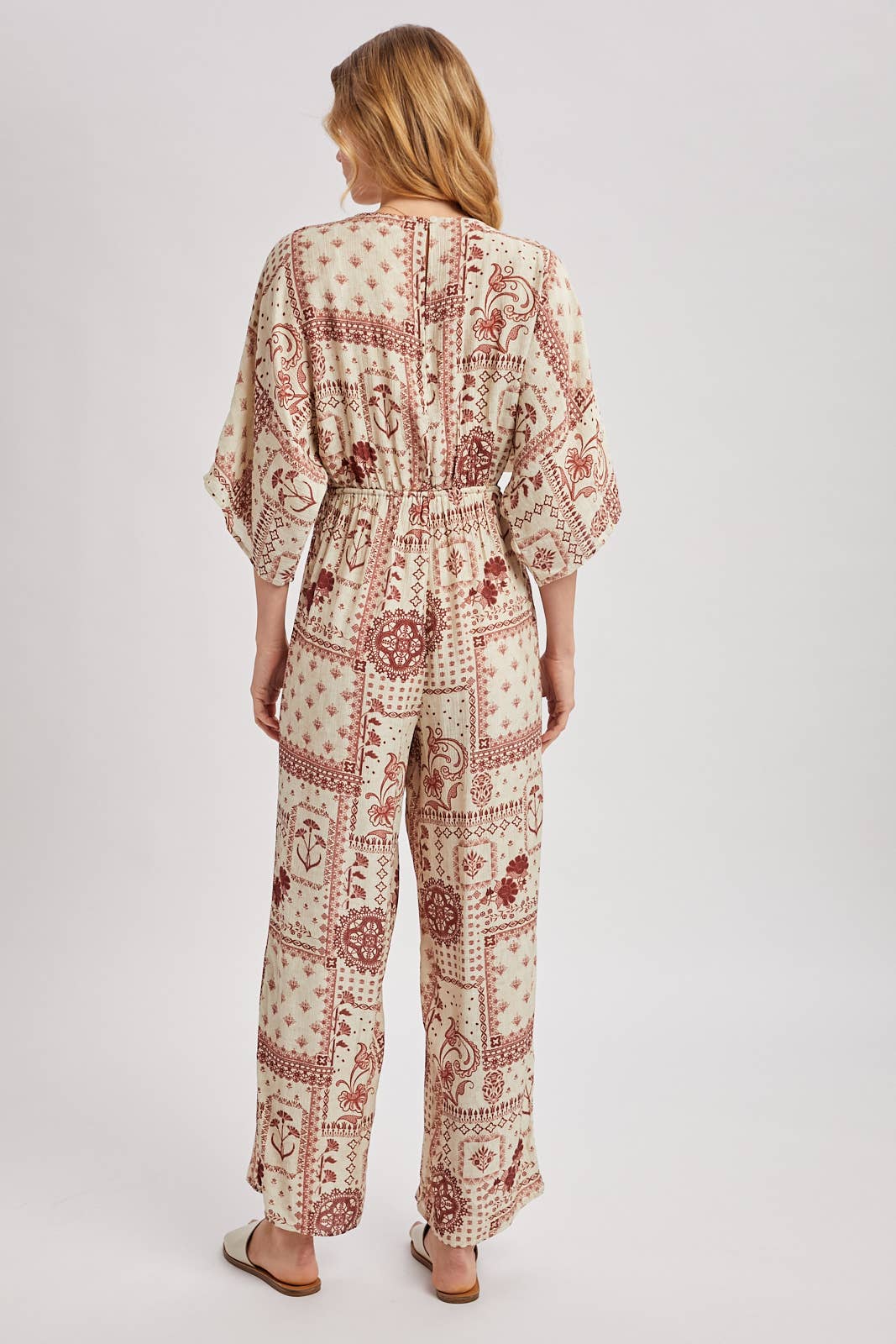 Floral Kimono Jumpsuit