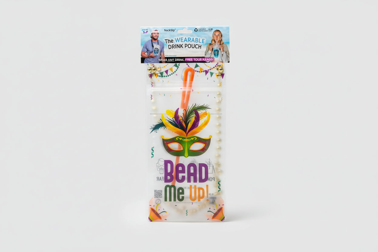 Mardi Gras NeckSip 12oz