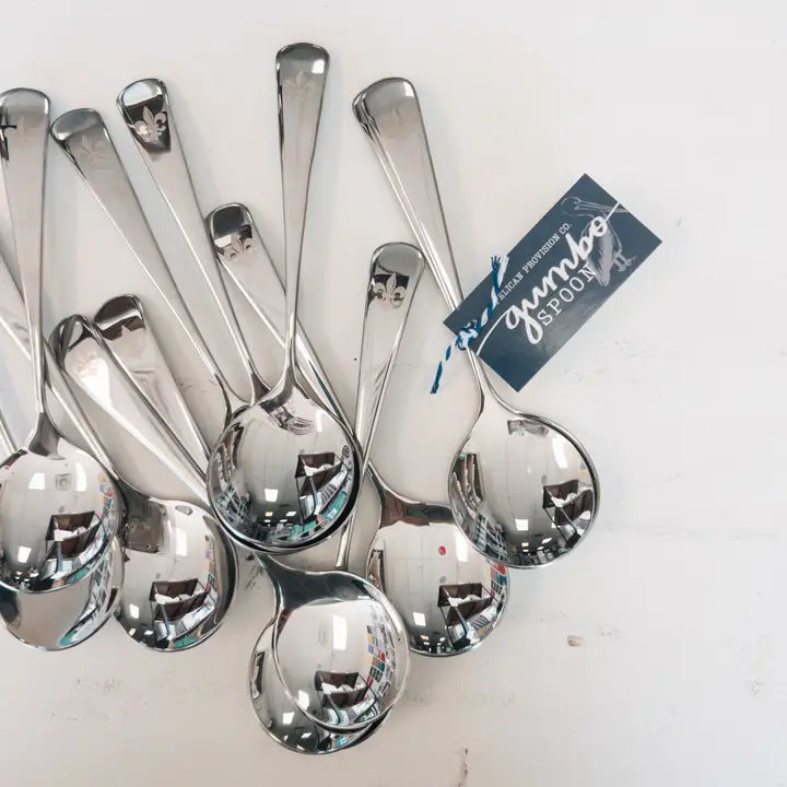 Fleur De Lis Gumbo Spoons-Set of 2