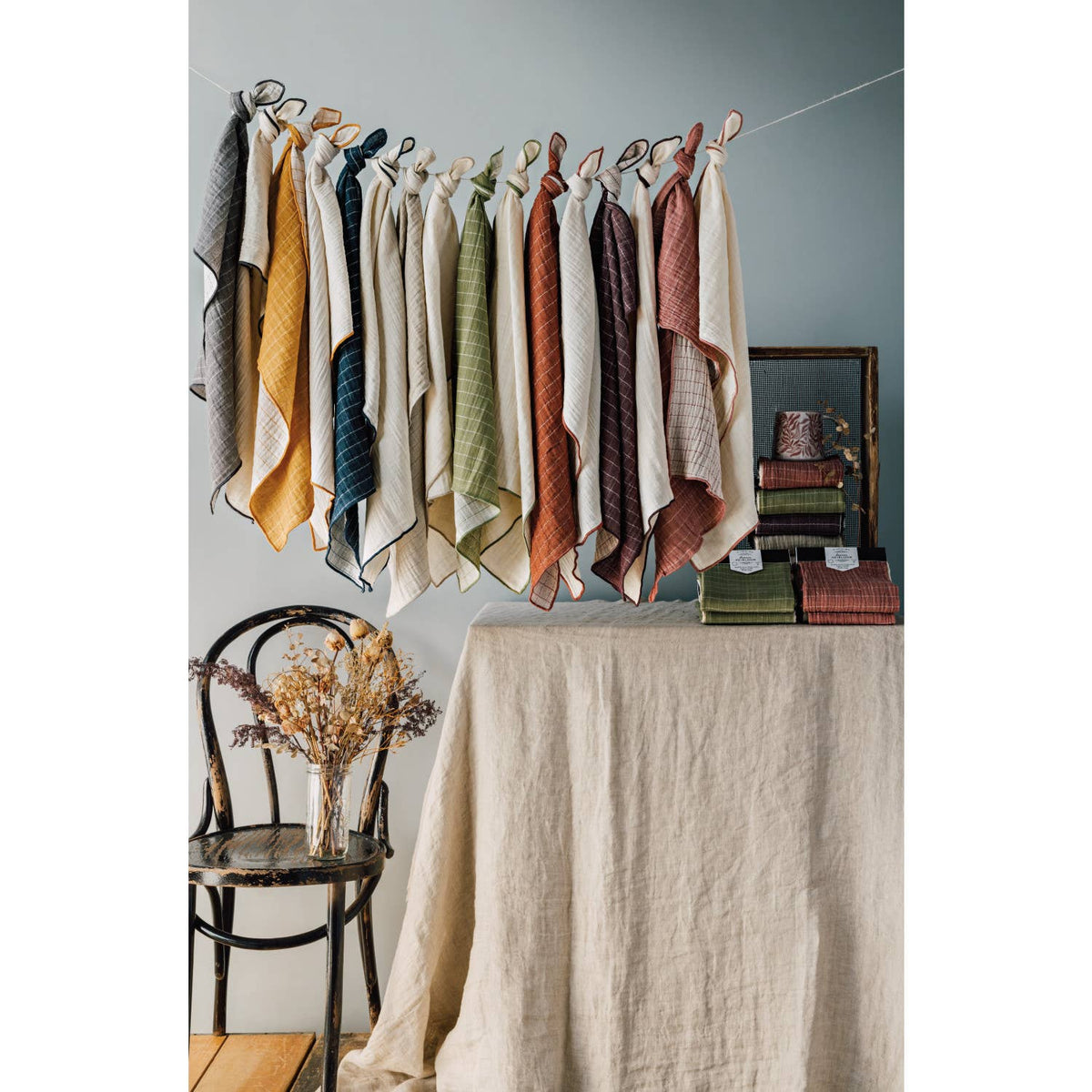 Olive Branch Double Gauze Dishtowels Set of 2