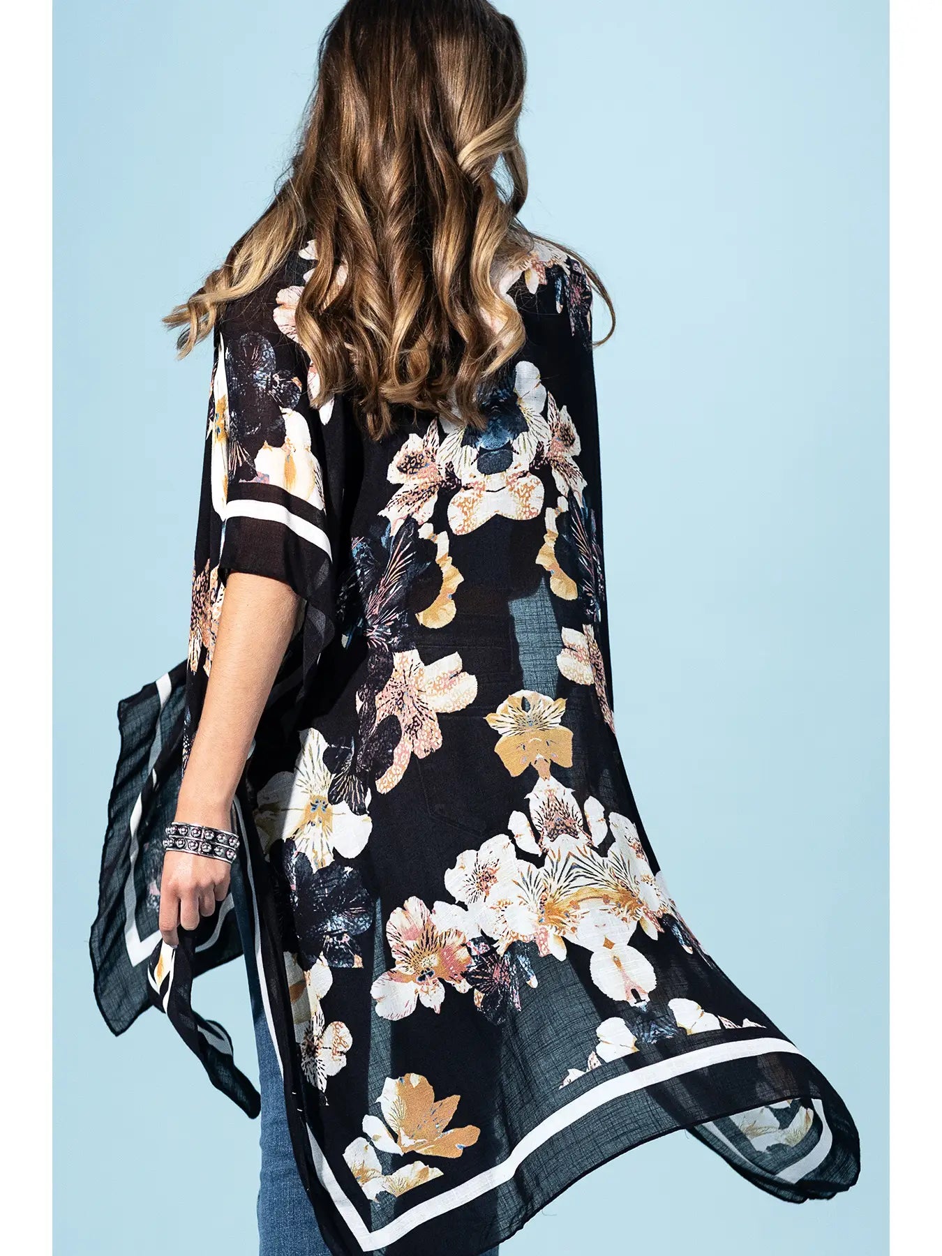 Moonlit Floral Kimono