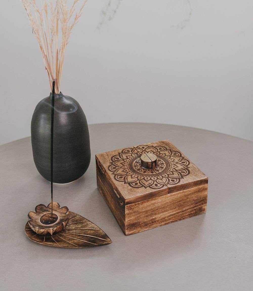 Mandala Split Lid Box