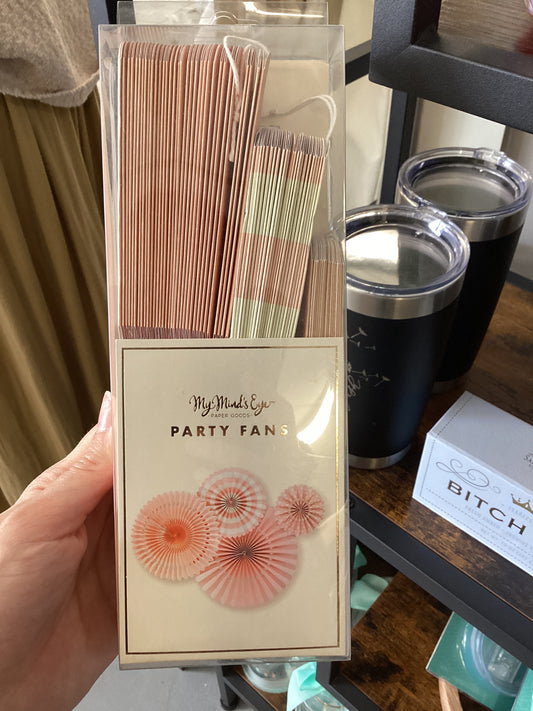 Pink Party Fans