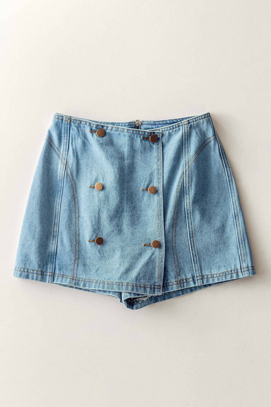 Retro Denim Skort