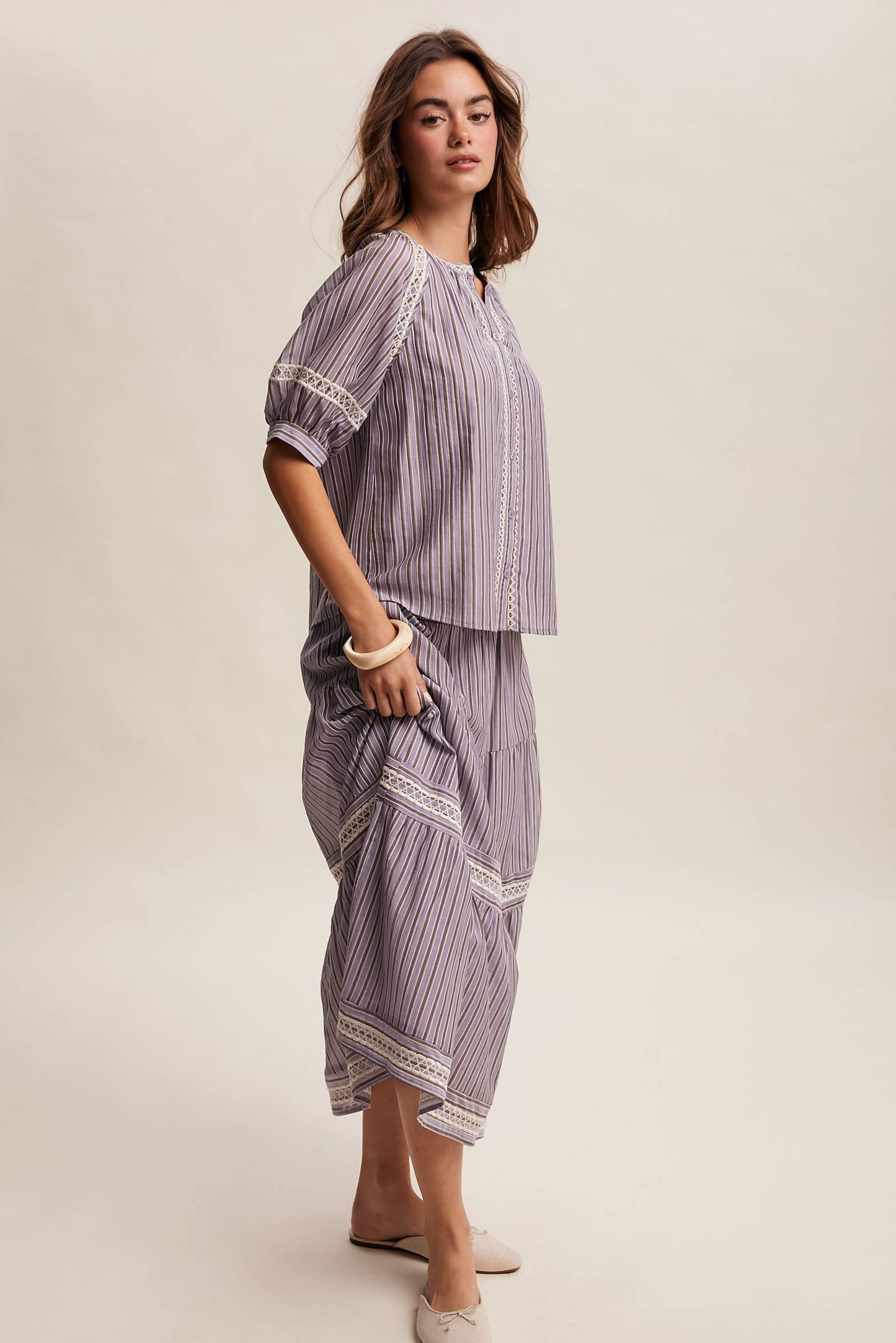 Striped Pinstripe Blouse