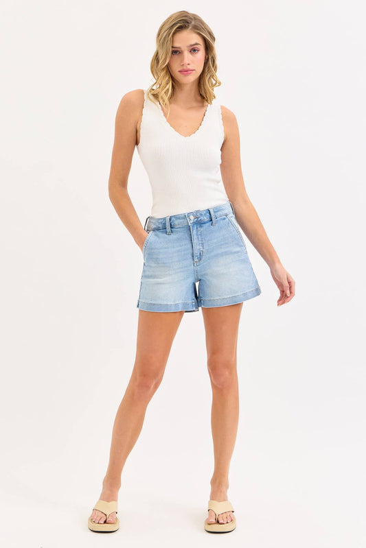 High Rise Trouser Shorts