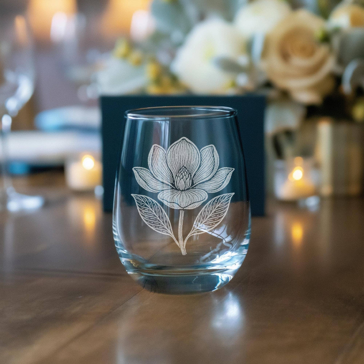 Magnolia Blossom Glasses