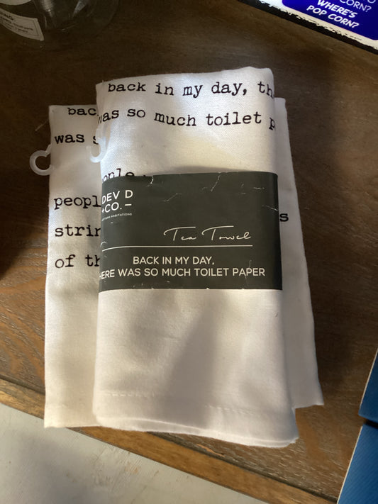 Toilet Paper Tea Towel