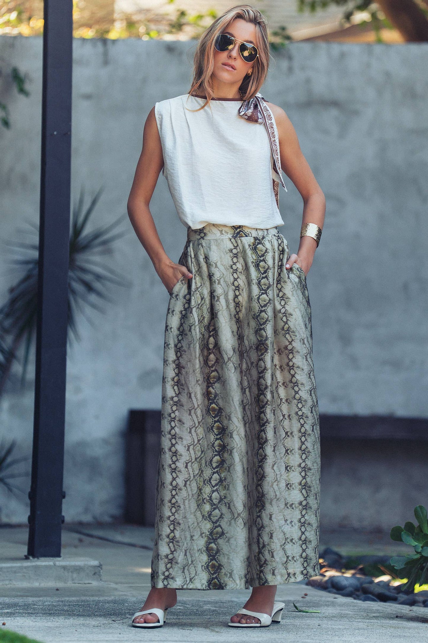 The Paisley Scarf Top